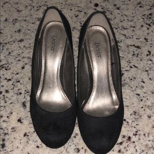 💚Black Suede Wedges